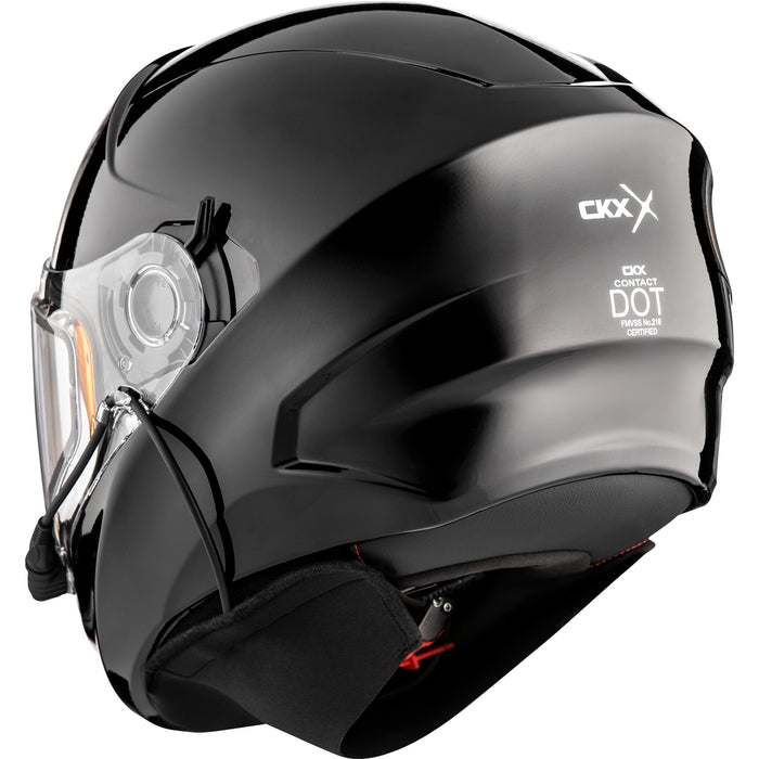 CKX CONTACT SOLID HELMET - ELECTRIC DOUBLE LENS 2025 - Glossy Black