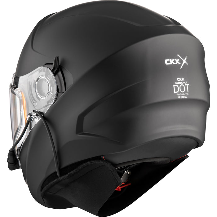 CKX CONTACT SOLID HELMET - ELECTRIC DOUBLE LENS 2025 - Matte Black