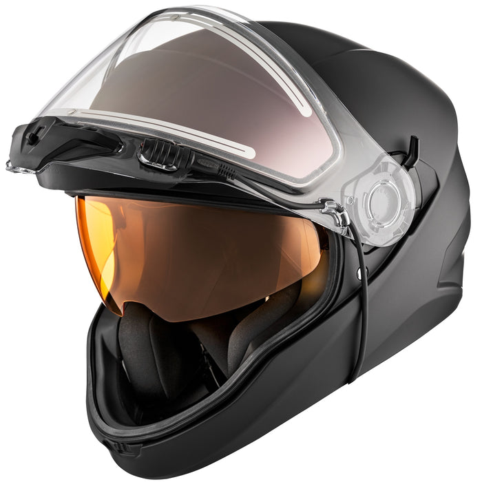 CKX CONTACT SOLID HELMET - ELECTRIC DOUBLE LENS 2025 - Matte Black