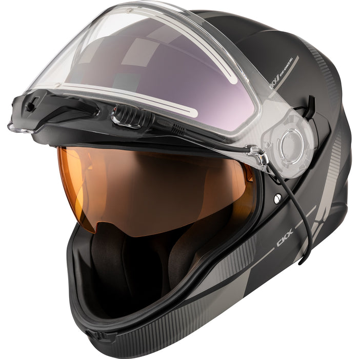 CKX CONTACT EDGE HELMET ELECTRIC DOUBLE LENS 2025 - Matte Silver