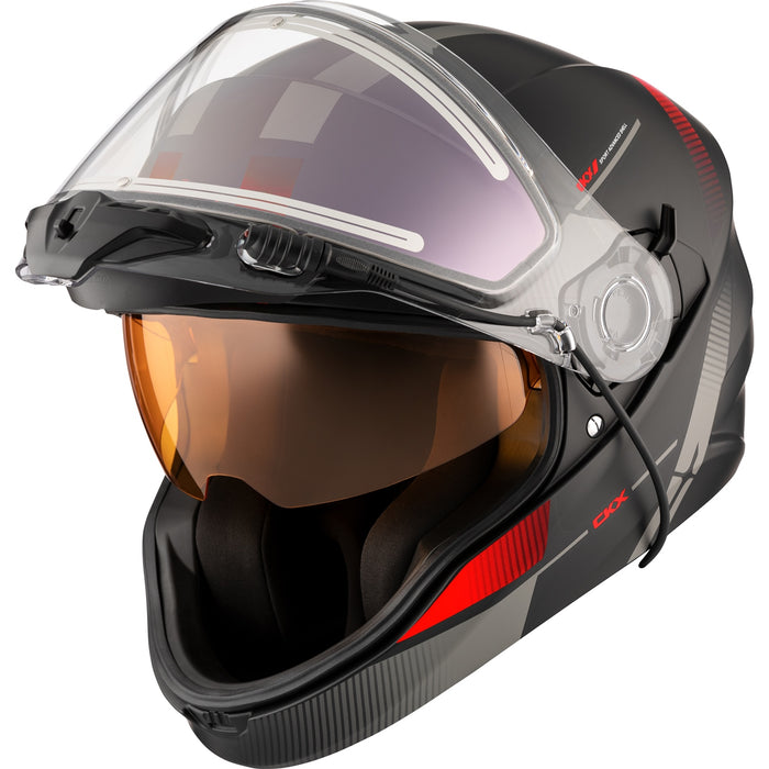CKX CONTACT EDGE HELMET ELECTRIC DOUBLE LENS 2025 - Matte Red