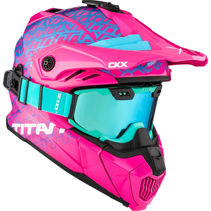 CKX ORIGINAL ROAR TITAN HELMET 2025 - Pink/Turquoise