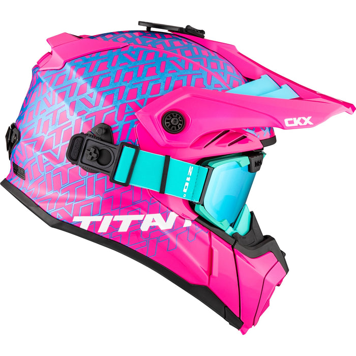 CKX ORIGINAL ROAR TITAN HELMET 2025 - Pink/Turquoise