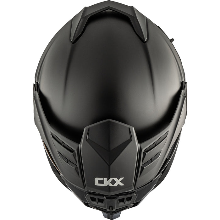 CKX MISSION AMS SOLID HELMET 2025 - Matte Black - Double Smoke Lens