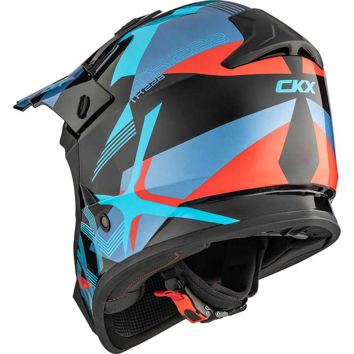CKX TX228 LORD HELMET 2025 - Glossy Blue/Red