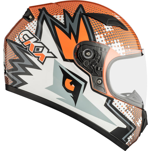 CKX RR19Y WOLF YOUTH HELMET - DOUBLE LENS 2025 - ORANGE