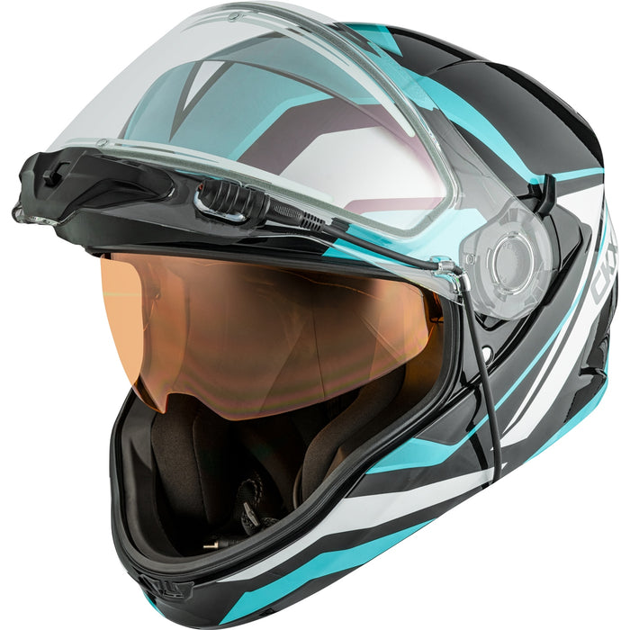 CKX CONTACT KNIGHT HELMET - ELECTRIC DOUBLE LENS 2025 - Pixel Blue