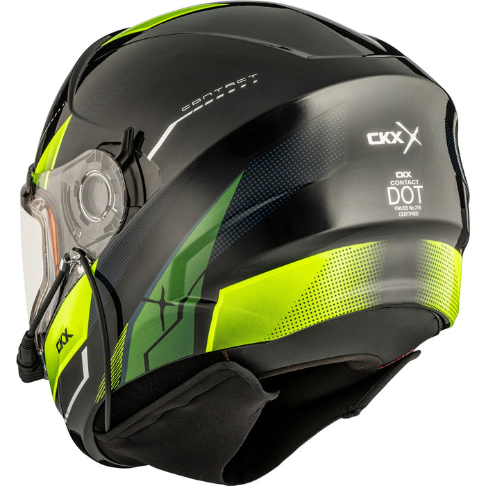 CKX CONTACT ARTIK HELMET ELECTRIC DOUBLE LENS 2025 - Lime/Blue