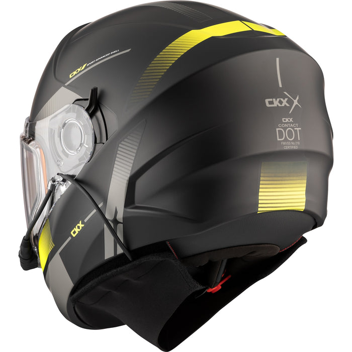 CKX CONTACT EDGE HELMET ELECTRIC DOUBLE LENS 2025 - Matte Yellow