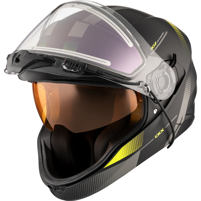 CKX CONTACT EDGE HELMET ELECTRIC DOUBLE LENS 2025 - Matte Yellow