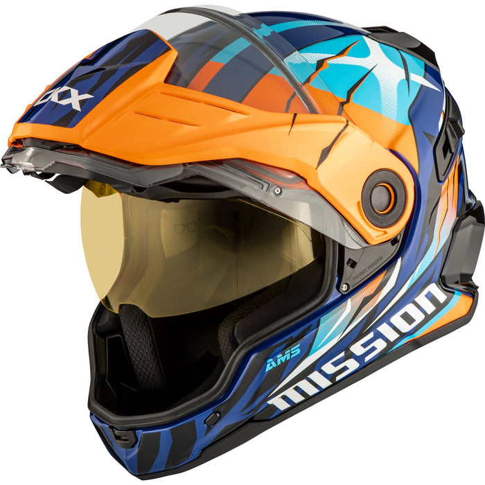 CKX MISSION AMS CLAW HELMET 2025 - Orange/Blue