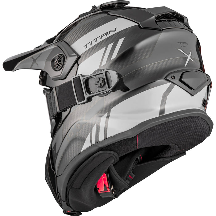 CKX ORIGINAL CARBON TRAK TITAN HELMET 2025 - Grey/Silver