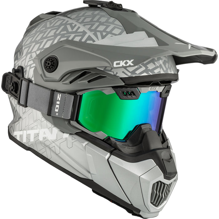 CKX AIR FLOW ROAR TITAN HELMET 2025 - Silver