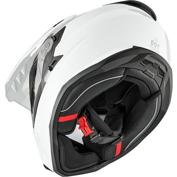 CKX DS24 SOLID DUAL SPORT HELMET 2026 in Glossy Pearl White