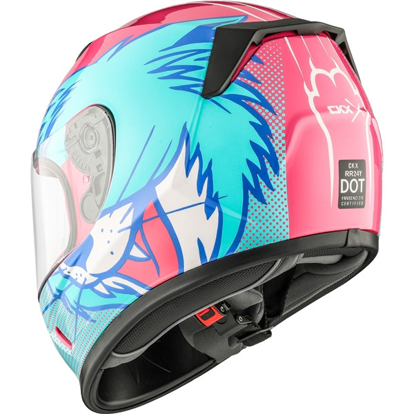 CKX RR24Y CAT HELMET in Glossy Blue