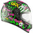 CKX RR24Y STREET HELMET in Glossy Green/purple