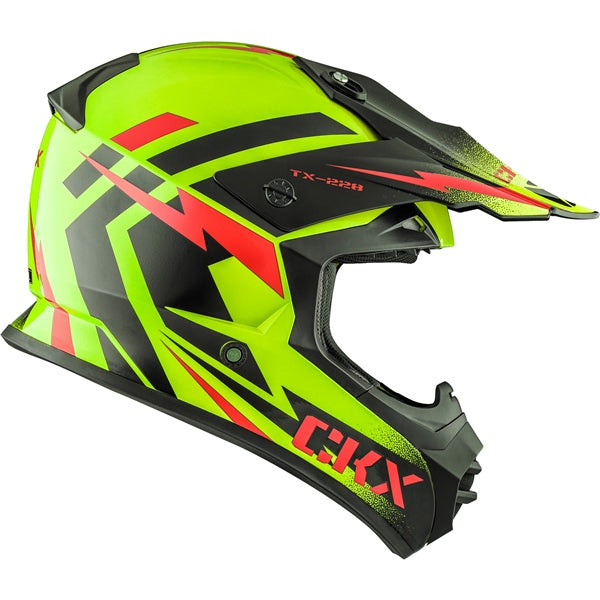 CKX TX228 Bolt Helmet 2025 - Glossy Hi-Viz Yellow