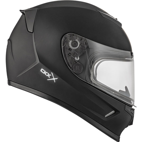 CKX RR24Y Solid Youth Helmet - Double Lens 2025 - Matte Black