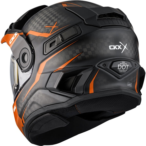 CKX MISSION AMS CARBON FURY HELMET in Matte Orange
