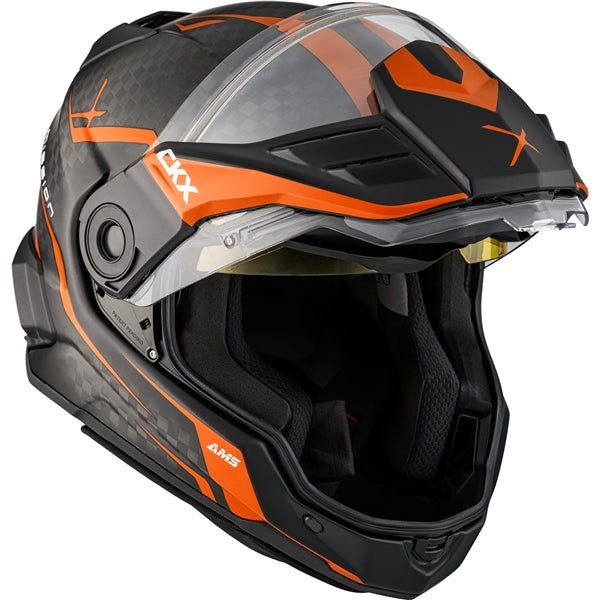 CKX MISSION AMS CARBON FURY HELMET in Matte Orange