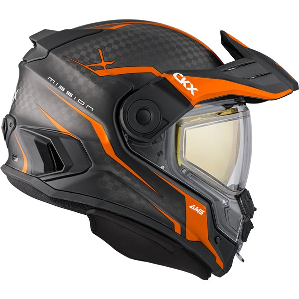 CKX MISSION AMS CARBON FURY HELMET in Matte Orange