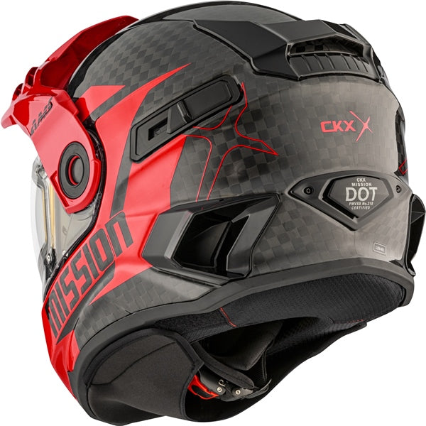 CKX Mission AMS Alaska Free-face Helmet in Glossy Red