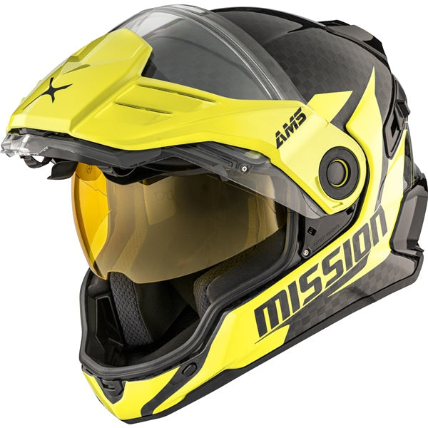 CKX Mission AMS Alaska Free-face Helmet in Glossy Sunny Lime