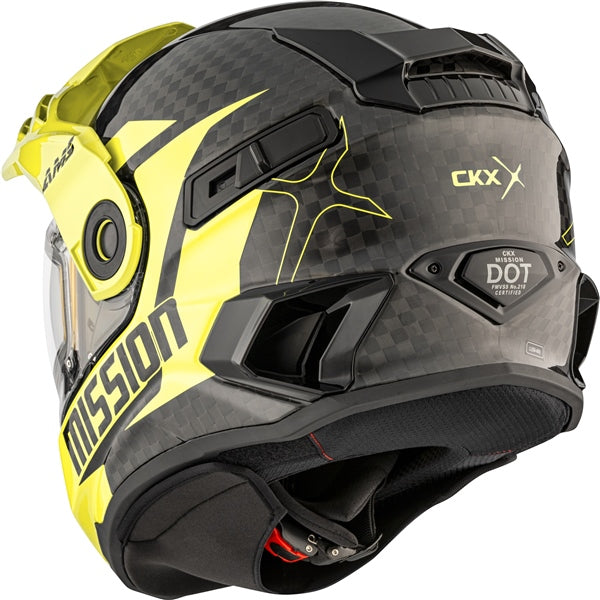 CKX Mission AMS Alaska Free-face Helmet in Glossy Sunny Lime