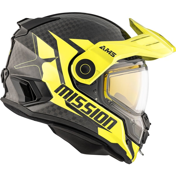 CKX Mission AMS Alaska Free-face Helmet in Glossy Sunny Lime