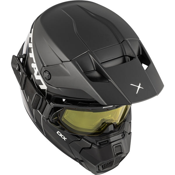 CKX Titan AMS Solid Fiberglass Helmet 2025 - Matte Black Electric Double Lens