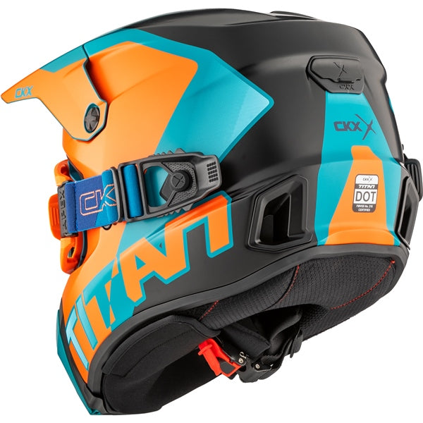 CKX Titan AMS Nunavut Helmet 2025 - Matte Orange/Blue