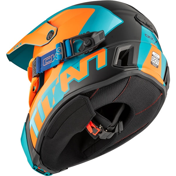 CKX Titan AMS Nunavut Helmet 2025 - Matte Orange/Blue