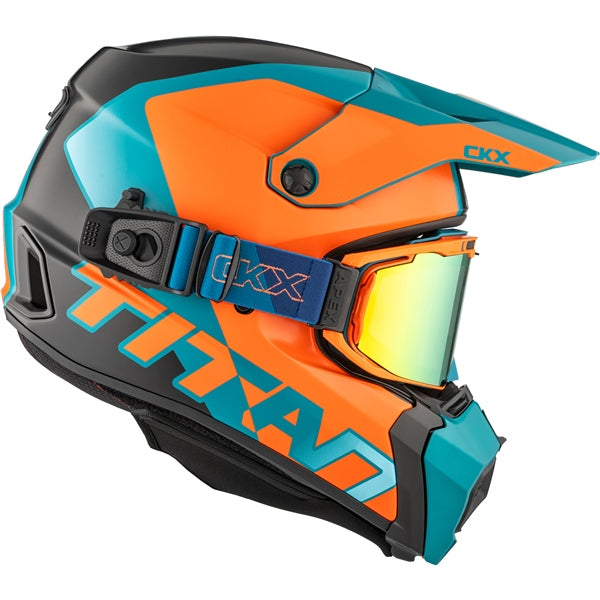 CKX Titan AMS Nunavut Helmet 2025 - Matte Orange/Blue
