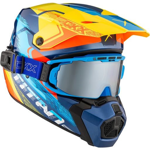 CKX Titan AMS Concordia Helmet 2025 - Glossy Blue/Yellow/Red