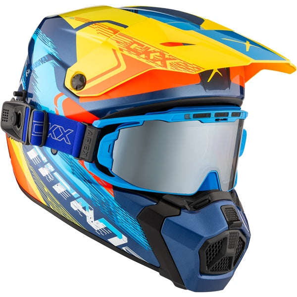CKX Titan AMS Concordia Helmet 2025 - Glossy Blue/Yellow/Red