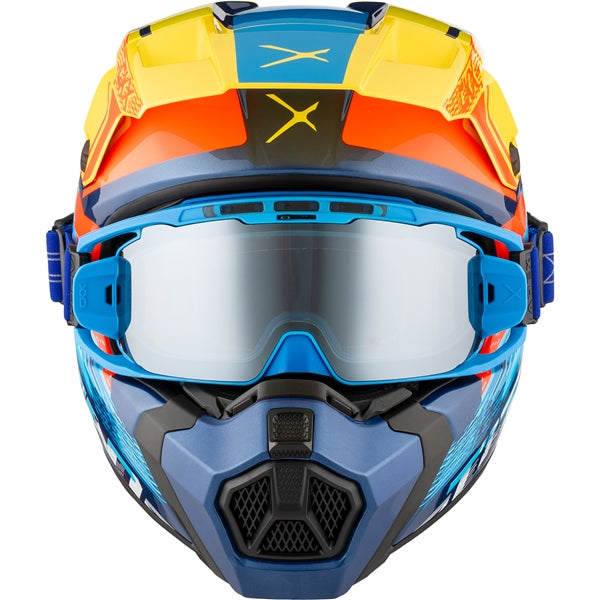CKX Titan AMS Concordia Helmet 2025 - Glossy Blue/Yellow/Red