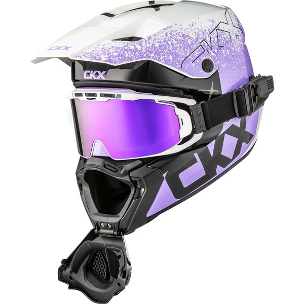 CKX Titan AMS Vaneer Helmet - Double Lens 2025 - Glossy Violet Tulip