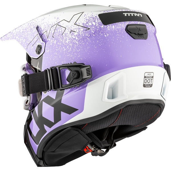CKX Titan AMS Vaneer Helmet - Double Lens 2025 - Glossy Violet Tulip