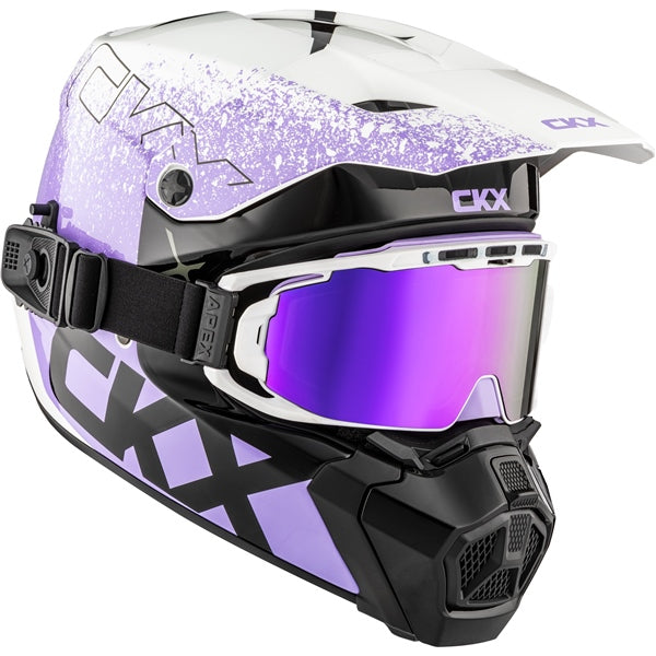 CKX Titan AMS Vaneer Helmet - Double Lens 2025 - Glossy Violet Tulip