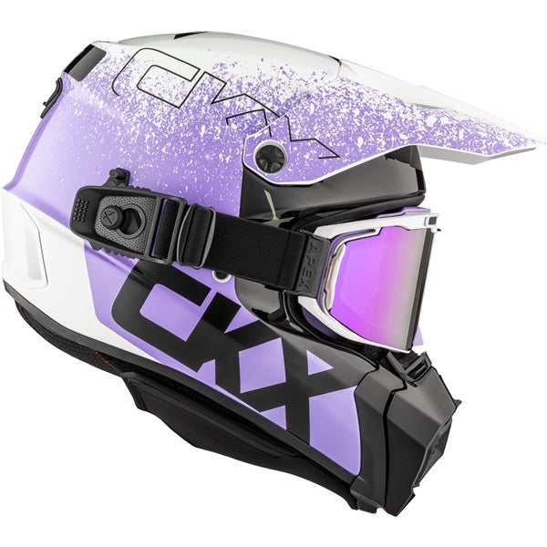 CKX Titan AMS Vaneer Helmet - Double Lens 2025 - Glossy Violet Tulip