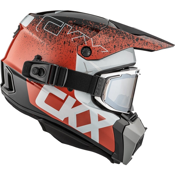 CKX Titan AMS Vaneer Helmet - Double Lens 2025 - Glossy Red