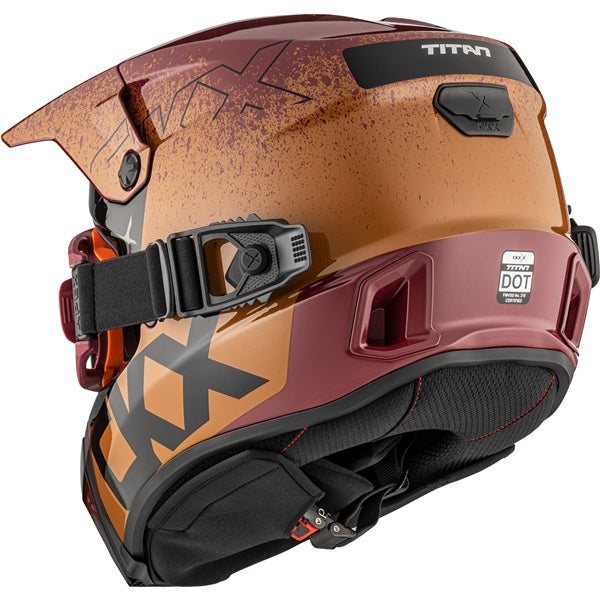 CKX Titan AMS Vaneer Helmet - Double Lens 2025 - Glossy Pecan