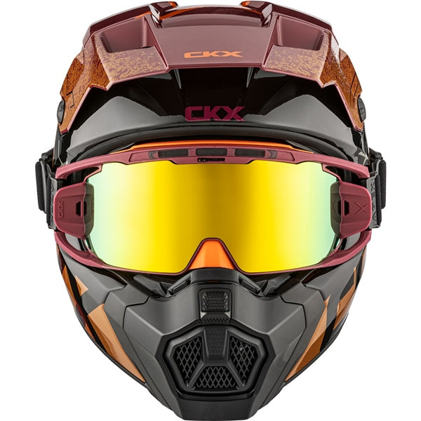 CKX Titan AMS Vaneer Helmet - Double Lens 2025 - Glossy Pecan