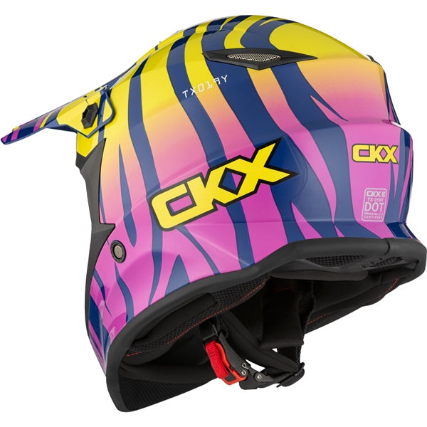 CKX TX019Y ZOO HELMET   in Glossy Pink/yellow