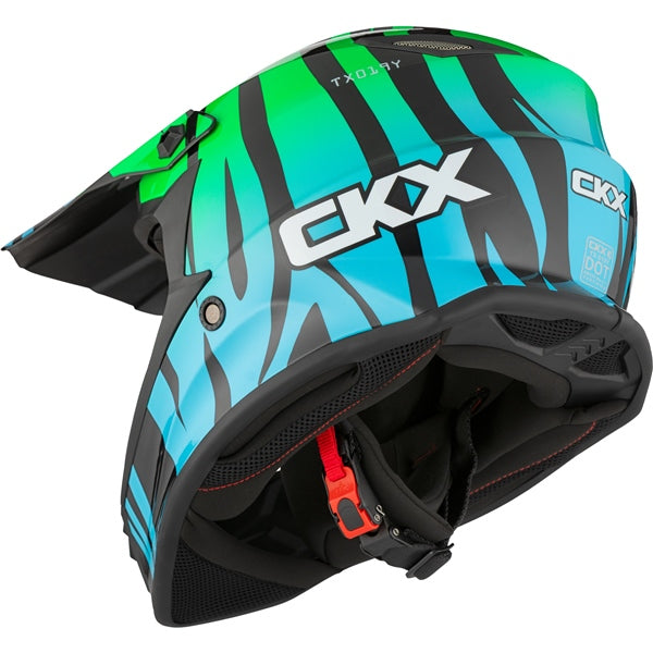 CKX TX019Y ZOO HELMET   in Glossy Blue/green