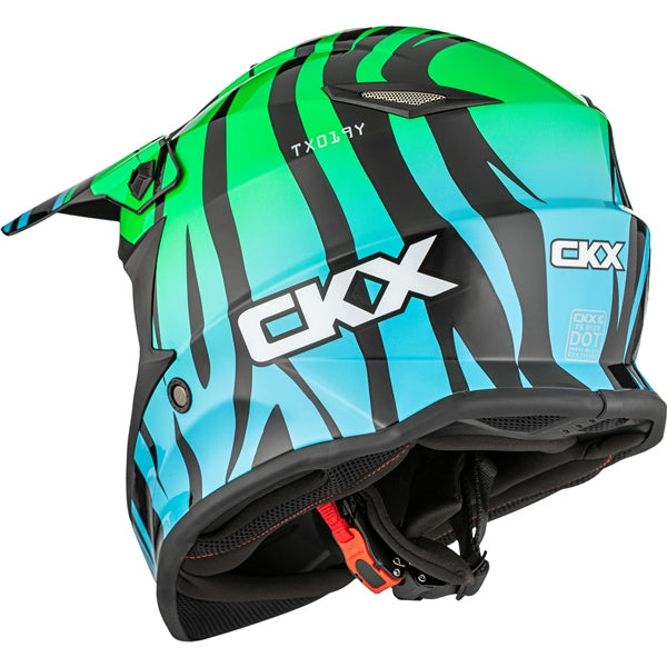 CKX TX019Y ZOO HELMET   in Glossy Blue/green