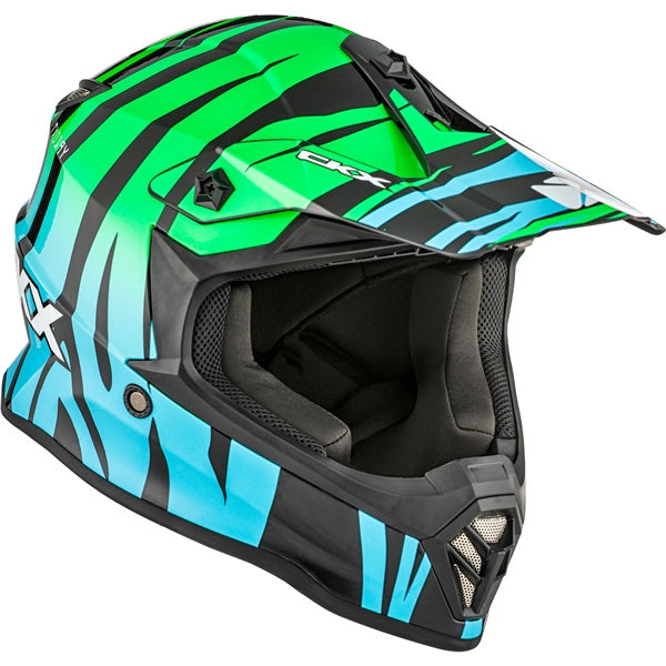 CKX TX019Y ZOO HELMET   in Glossy Blue/green