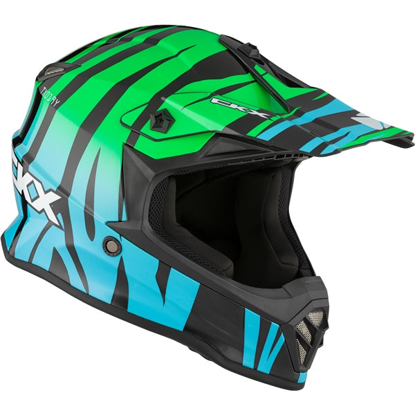 CKX TX019Y ZOO HELMET   in Glossy Blue/green