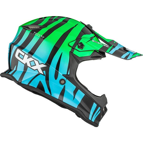 CKX TX019Y ZOO HELMET   in Glossy Blue/green