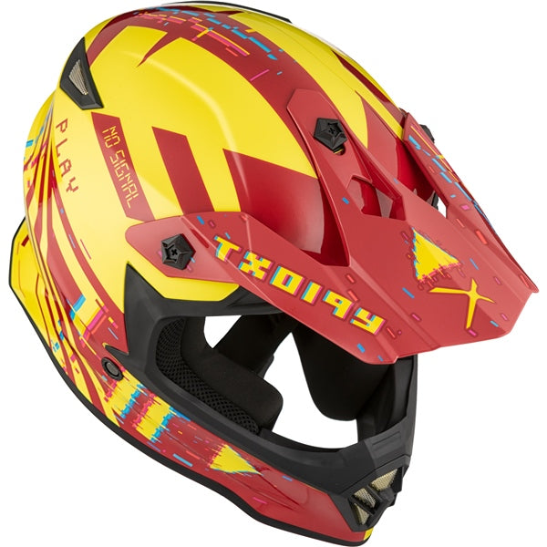 CKX TX019Y ERROR YOUTH HELMET 2026 - Matte Red/Yellow